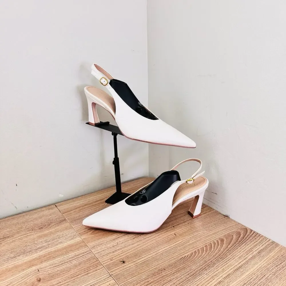27 EDIT Naturalizer Elaine slingback pumps White Women’s Size 9.5 Wide